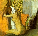 Degas -  Apres le bain, femme s'assuyant la nuque 1895